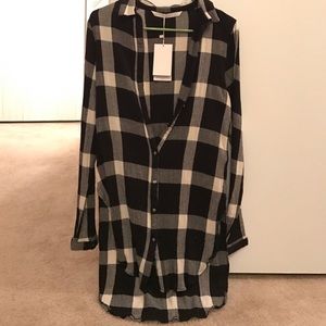 ***SOLD*** Zara trafaluc collection plaid shirt